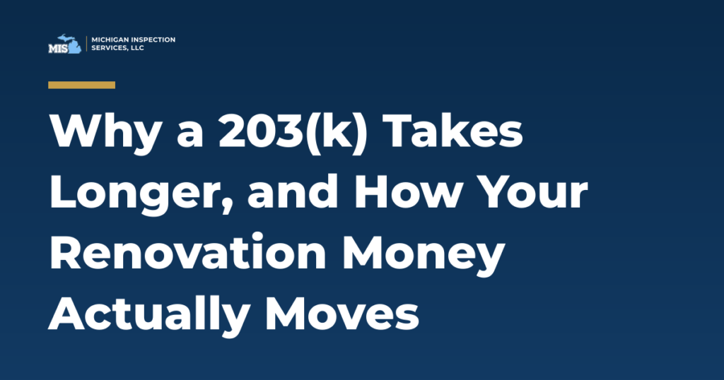 How an FHA 203(k) timeline works and how renovation draws get paid