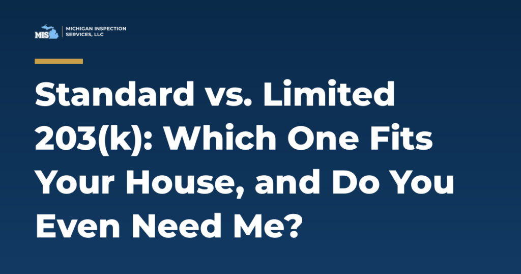 Standard vs Limited FHA 203(k): which loan fits and when a consultant is required